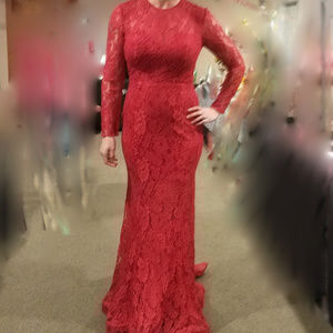 NWT Dark Red Bodycon dress Sparkle 71854 Prom